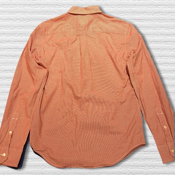 AMERICAN EAGLE light red checkered button up - Picture 2 of 4